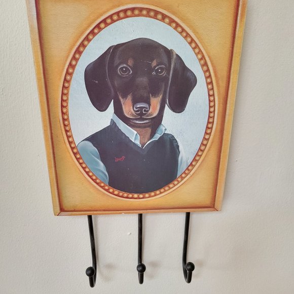 Other - Whimsical dog hook rack 7x8